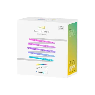 Slimme LED Strip 5m - RGB, IC & CCT - Dimbaar - App bestuurd - Lichtsnoer binnen - LED Verlichting by Hombli in White – product photo 4 of 5