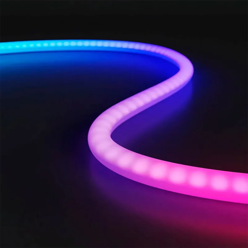 Slimme Neon Lichtsnoer - 5m - RGB & IC - IP65 - App bestuurd - Led Tube buiten - LED Verlichting - Ledstrip by Hombli in Black – product photo 2 of 4