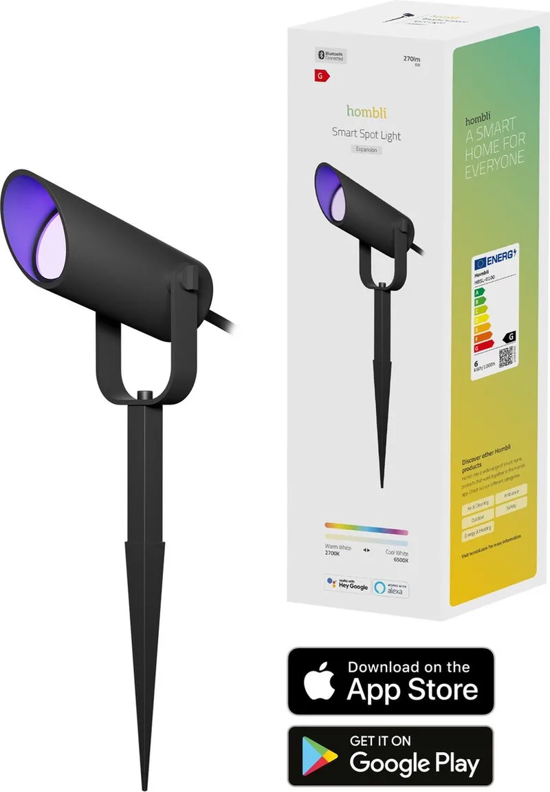Smart Spot Light Extension - Single Smartverlichting de Hombli en Noir – photo produit 1 sur 5