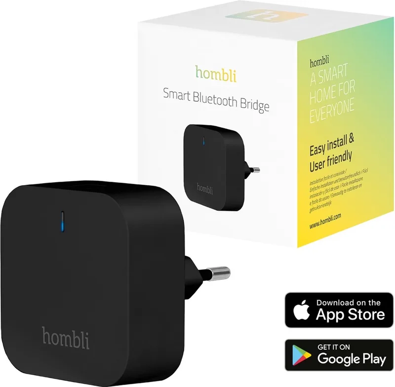 Smart Bluetooth Bridge Hub voor draadloze sensoren från Hombli i Svart – produktbild