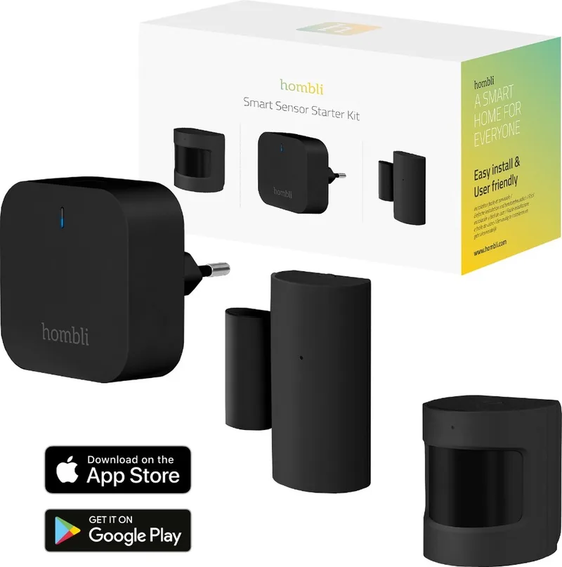 Smart Bluetooth Sensor Kit 1x Bluetooth Bridge 1x Contactsensor 1x Bewegingssensor de Hombli en Noir – photo produit