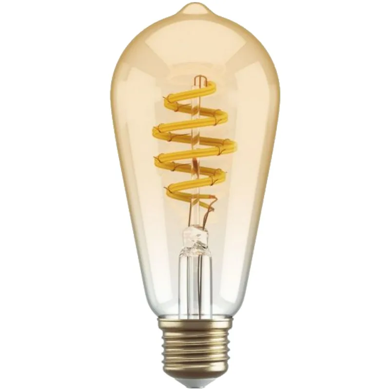 Smart Filament Bulb CCT E27 ST64 Smartverlichting Bruin by Hombli – product photo