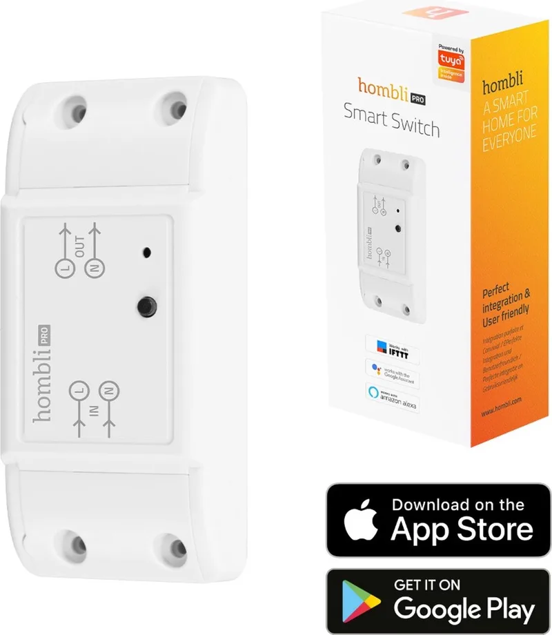 Smart Switch - Wifi Schakelaar – Bediening via Mobiele App – 2300W de Hombli en Blanc – photo produit