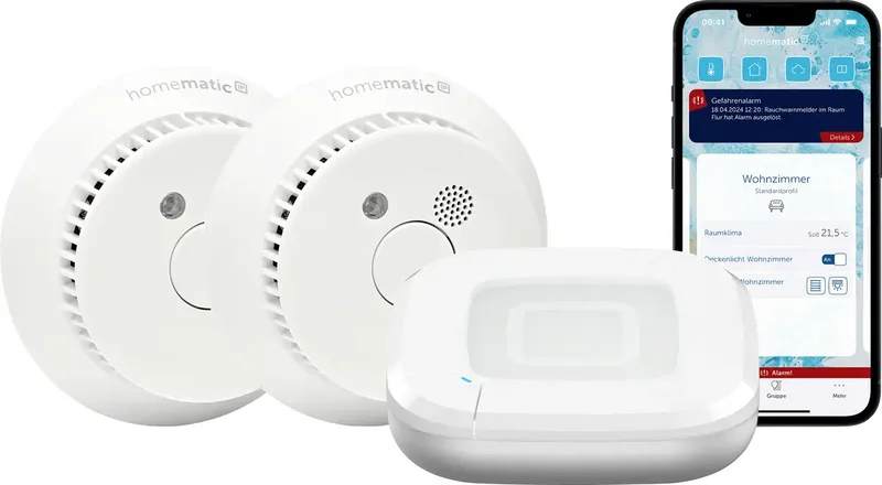 Funk Starterkit Rauchwarnmelder HmIP-SK27 från Homematic IP – produktbild
