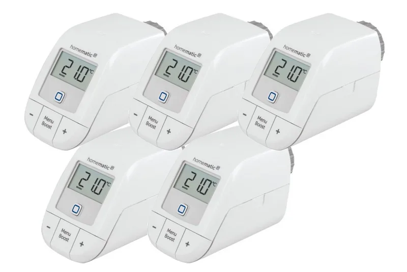 Heizkörperthermostat – basic 5er Set Smart-Home-Station från Homematic IP i Vit – produktbild