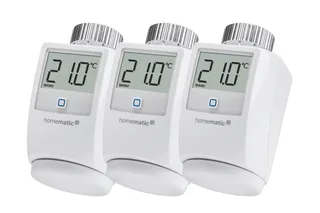 Heizkörperthermostat Heizkörperthermostat 3er Set, (Set, 3 St) van Homematic IP in Wit – productfoto 1 van 5