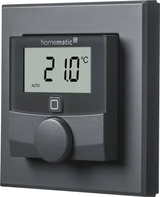 Heizkörperthermostat Wandthermostat mit Luftfeuchtigkeitssensor (V2) van Homematic IP in Zwart – productfoto 3 van 5