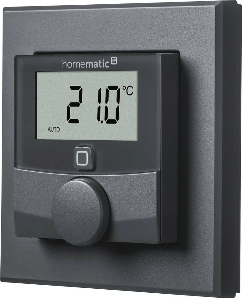 Heizkörperthermostat Wandthermostat mit Luftfeuchtigkeitssensor (V2) van Homematic IP in Zwart – productfoto 3 van 5