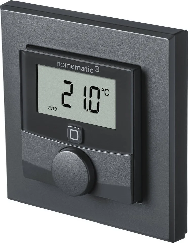 Heizkörperthermostat Wandthermostat mit Luftfeuchtigkeitssensor (V2) van Homematic IP in Zwart – productfoto 4 van 5
