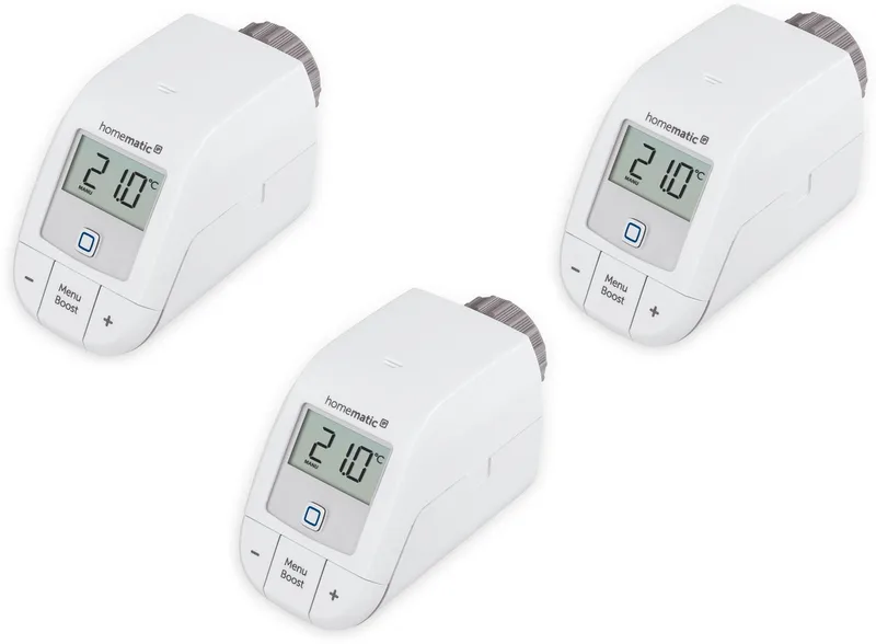 IP 153412A0, Radiatorthermostaat Basic, 3 stuks från Homematic IP i Vit – produktbild