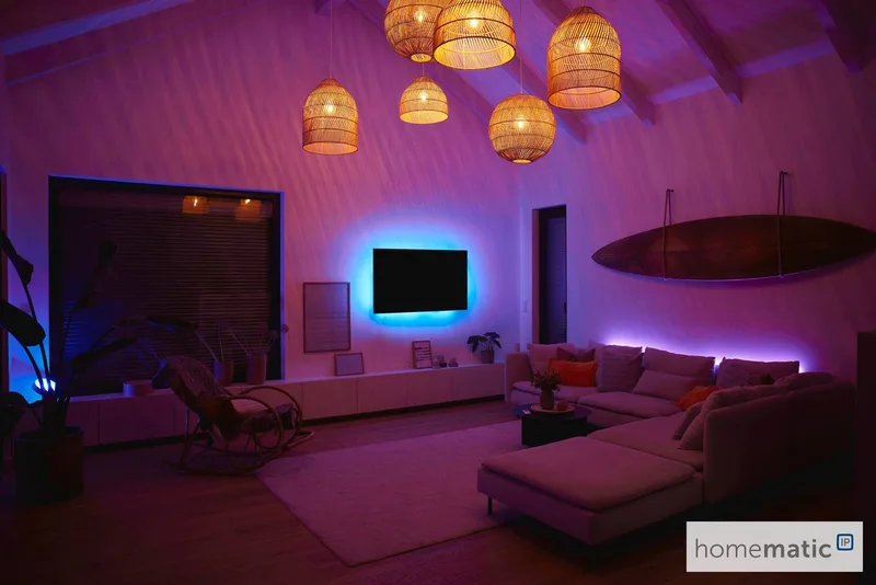 LED Stripe Lightstrip, 1 m by Homematic IP in White – product photo 2 of 5
