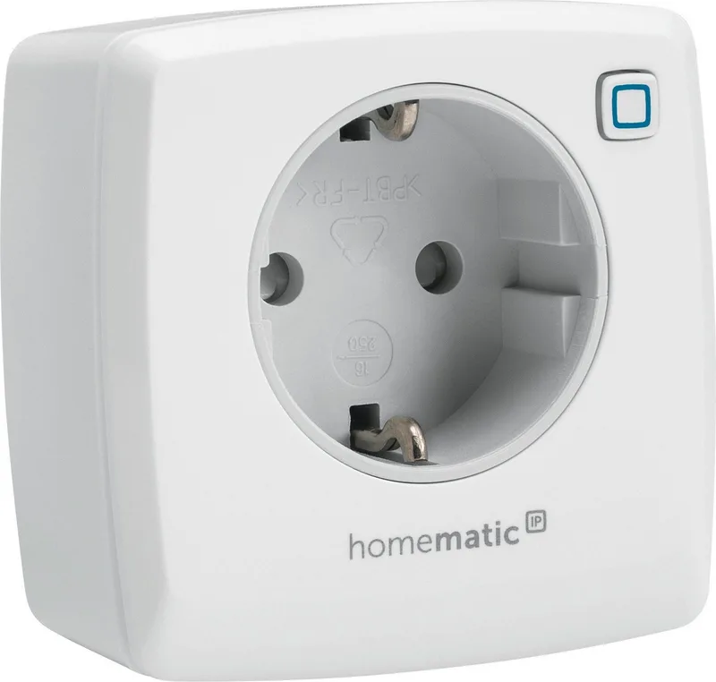 Schalt-Mess-Steckdose (V2) - 157337A0 Smart-Home-Zubehör by Homematic IP in White – product photo