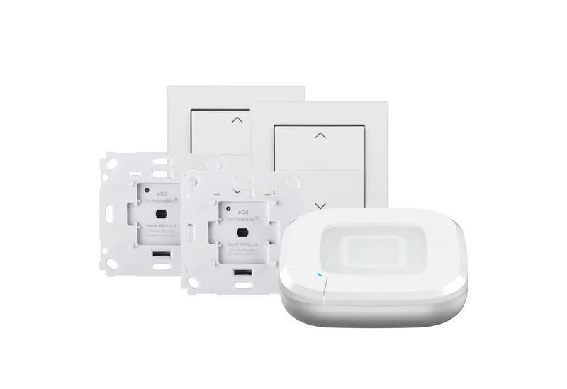 Starter Set Rollladensteuerung Smart-Home-Station by Homematic IP in White – product photo