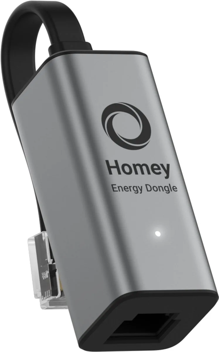 Energy Dongle - P1 Meter - Energie verbruiksmeter - Automatiseer je energieverbruik van Homey in Zwart – productfoto