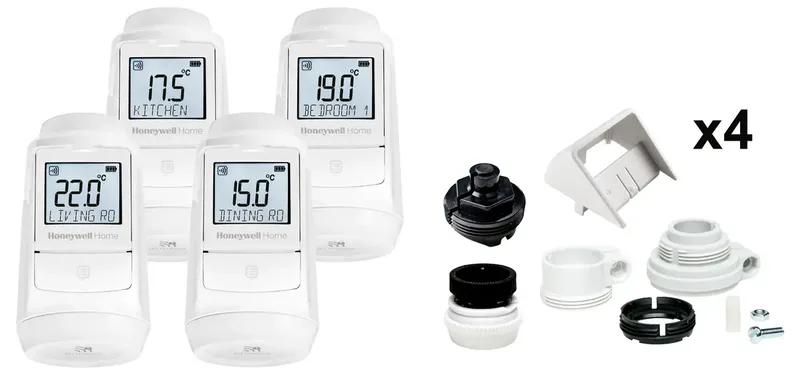 EVO-TRV4 Evohome Heizkörperthermostat-Set elektronisch fra Honeywell Home – produktbillede