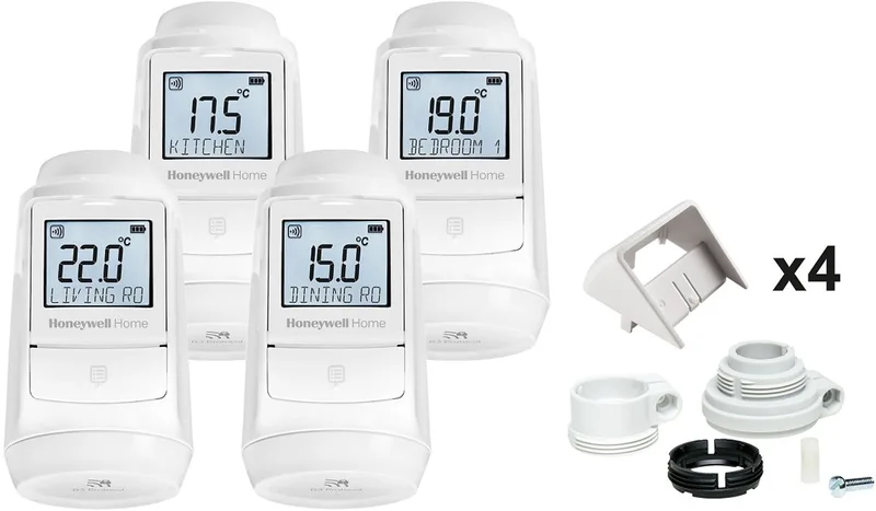 Evohome HR93 Radiatorthermostaat - 4 stuks van Honeywell Home in Wit – productfoto