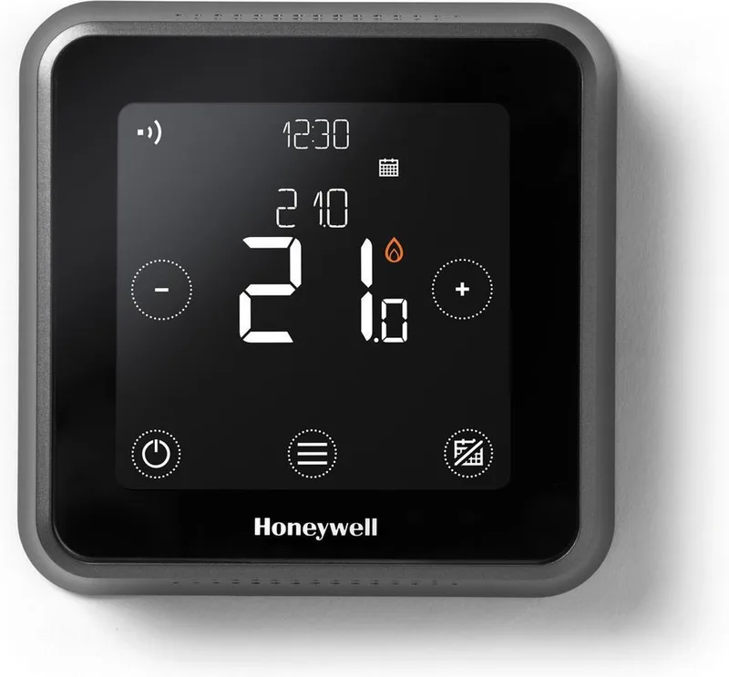 Lyric T6 Slimme Thermostaat - Bedraad van Honeywell Home in Zwart – productfoto