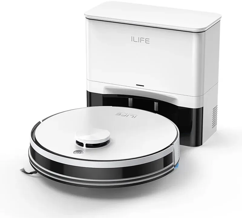 A30 Pro Robotstofzuiger - Automatische stofzuiger met dweilfunctie - Slimme lasernavigatie - Robotstofzuiger met dweilfunctie by ILIFE in White – product photo