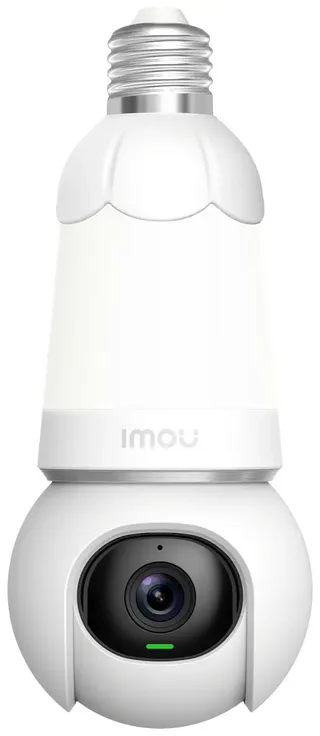 Bulb Cam - Beveiligingscamera En E27 Lamp - 3K Camera en Lamp In 1 - 3K UHD Beeld – 350 Lumen - Eenvoudige en Snelle Installatie - Panoramisch Draaien En Kantelen Voor 360° Beveiliging - Persoons -En Voertuigendetectie fra Imou i Hvid – produktbillede 3 af 3
