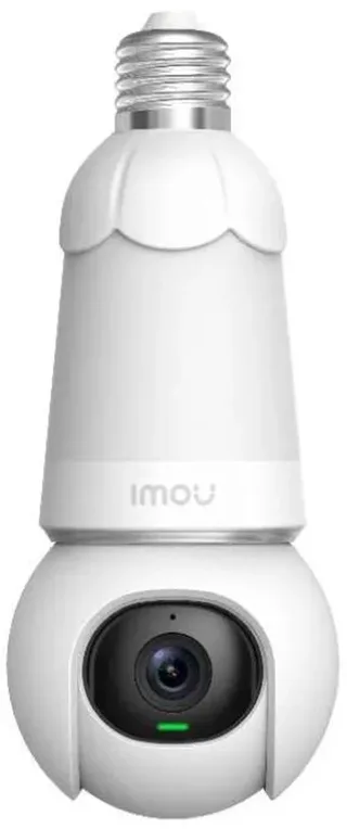 Bulb Cam - Beveiligingscamera En E27 Lamp - 3K Camera en Lamp In 1 - 3K UHD Beeld – 350 Lumen - Eenvoudige en Snelle Installatie - Panoramisch Draaien En Kantelen Voor 360° Beveiliging - Persoons -En Voertuigendetectie fra Imou i Hvid – produktbillede 1 af 3