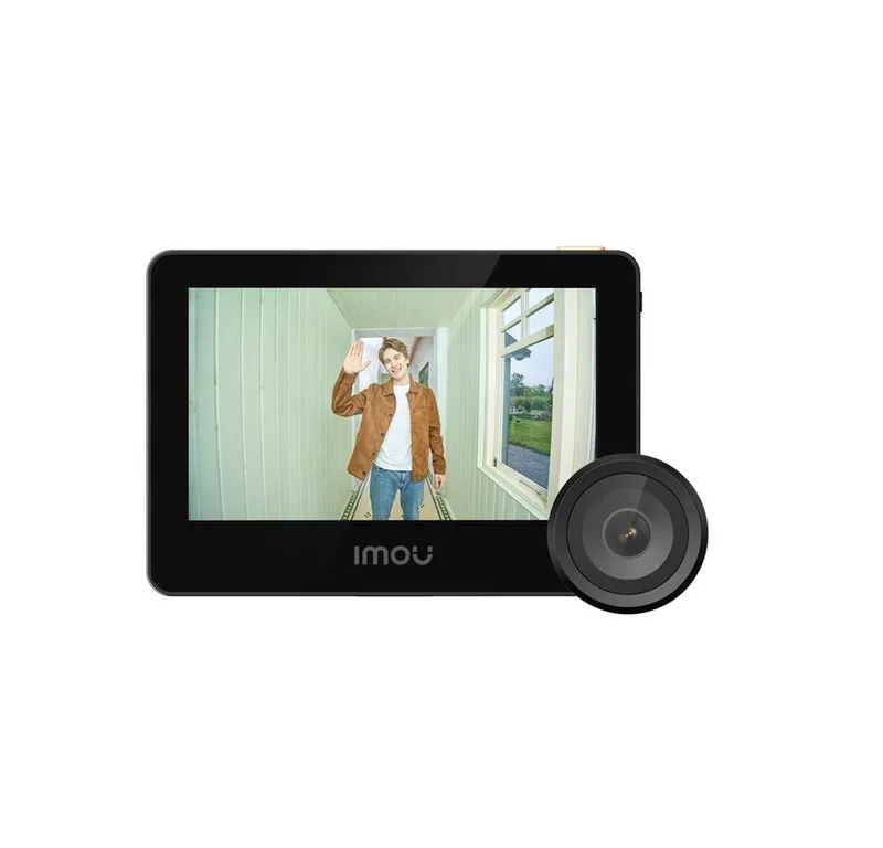 Digitaler Türspion VD1 Smarte Türklingel Kamera Always on Video Sicherheitskamera (Innenbereich, Türkamera, Smarter Türspion, KI Türspion mit App-Steuerung) von Imou in Schwarz – Produktfoto