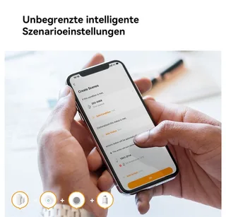 Heizkörperthermostat TRV1 Smart Home mit Gateway ZG2, ZigBee 3.0, App-Steuerung, (Spar-Set, inkl. Adapter-Set) Fenstererkennung, Geofencing fra Imou i Hvid – produktbillede 4 af 5