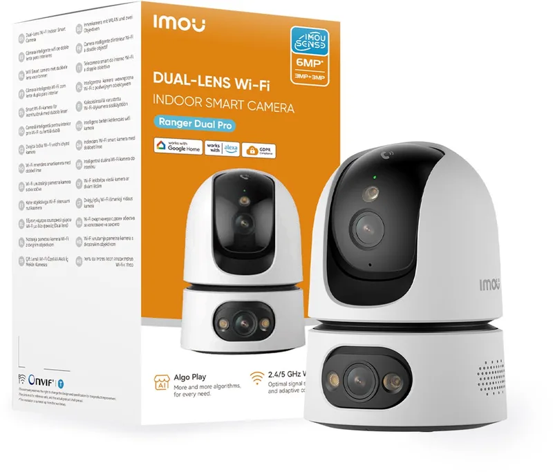 Hondencamera - Hondencamera Met App - Indoor Camera - Huisdiercamera - Petcam - Pet Camera - Huisdier Camera van Imou in Zwart en Wit – productfoto