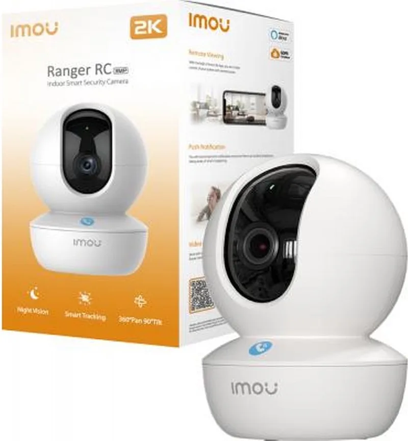 Ranger RC 2K Beveiligingscamera Binnen – 3MP – Draaibaar 360° – WiFi – AI Persoonsdetectie – Nachtzicht – Smart Tracking de Imou en Blanc – photo produit