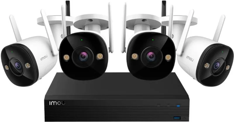 Wireless Kit - F22EP 4 stuks IP camera met recorder bewakingsset by Imou in White – product photo