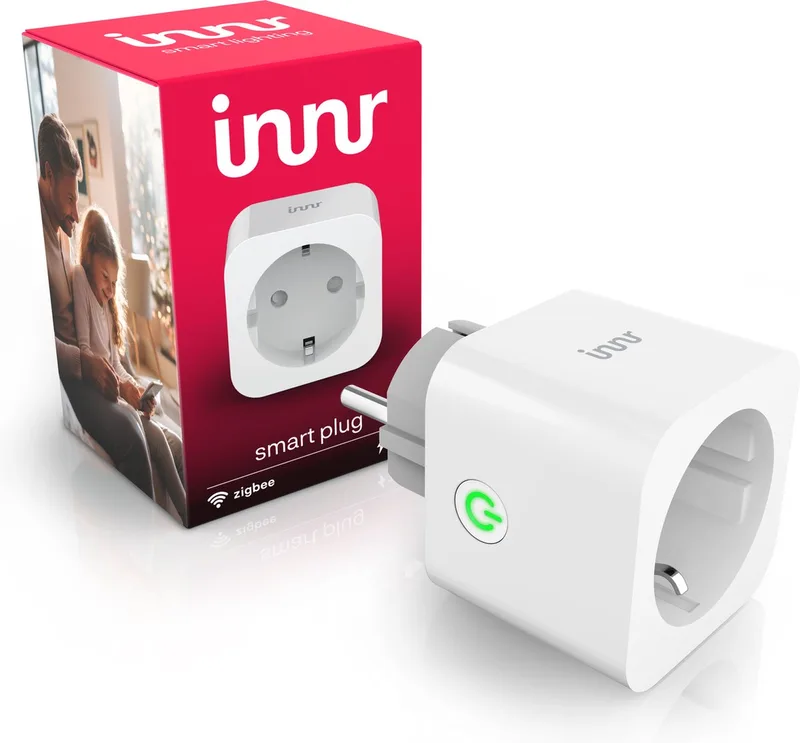 slimme stekker - Zigbee - geschikt voor Philips Hue - smart plug met energiemeter - smartplug - 1 stuk von Innr in Weiß – Produktfoto
