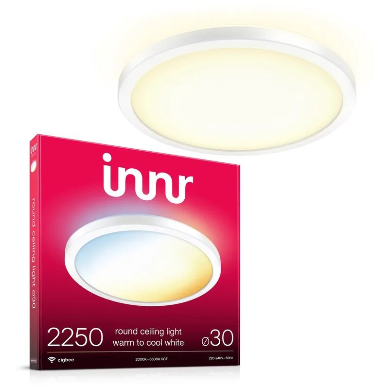 Smart Plafondlamp - 30cm - Zigbee - geschikt voor Philips Hue - LED plafonniere warmwit tot koelwit licht - slimme lamp - dimbaar - 2250 Lumen by Innr in Warm tot koel wit – product photo