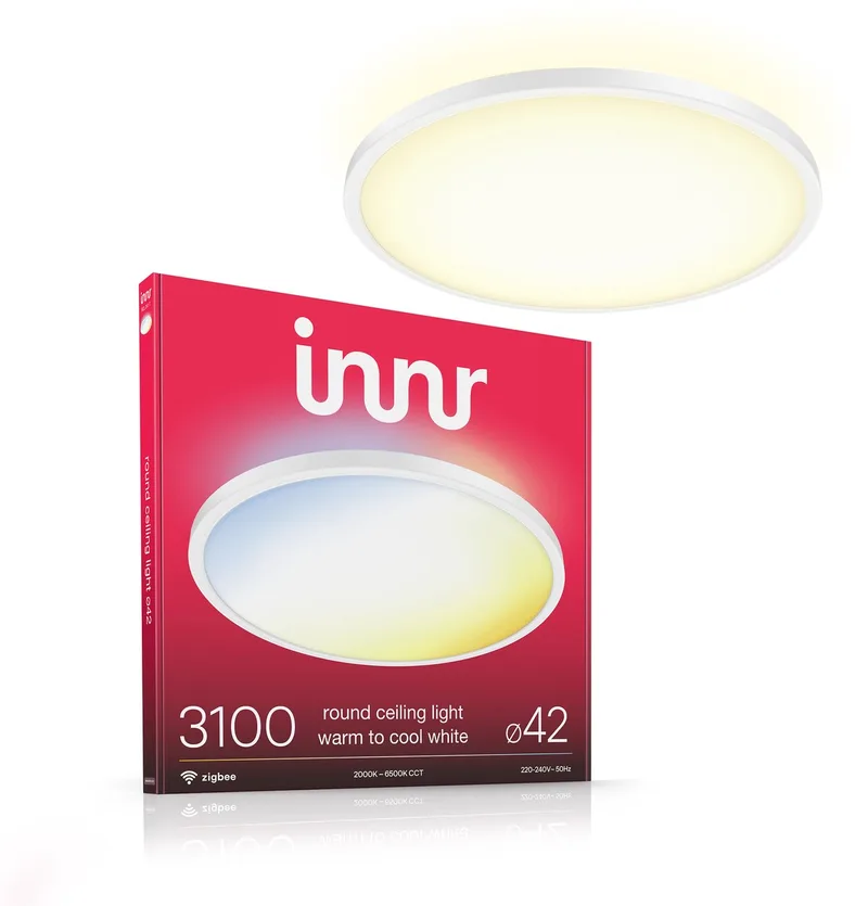 Smart Plafondlamp - 42cm - Zigbee - geschikt voor Philips Hue - LED plafonniere warmwit tot koelwit licht - slimme lamp - dimbaar - 3100 Lumen by Innr in Warm tot koel wit – product photo