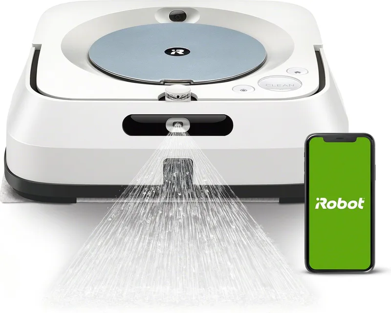 Braava jet m6 - Dweilrobot - Geschikt voor smarthome - m6134 by iRobot in Blue – product photo