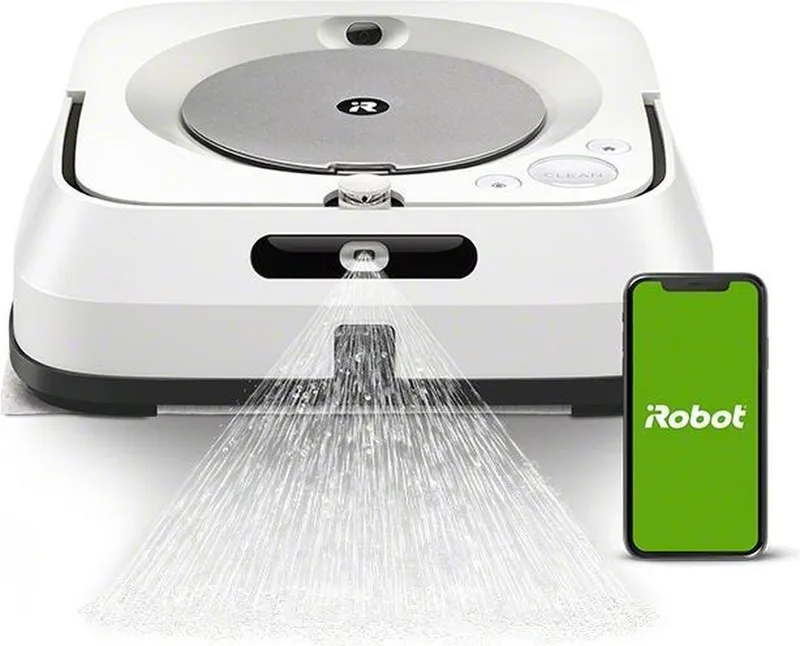 Braava jet m6 - Dweilrobot - Geschikt voor smarthome - m6138 van iRobot in Zilver – productfoto