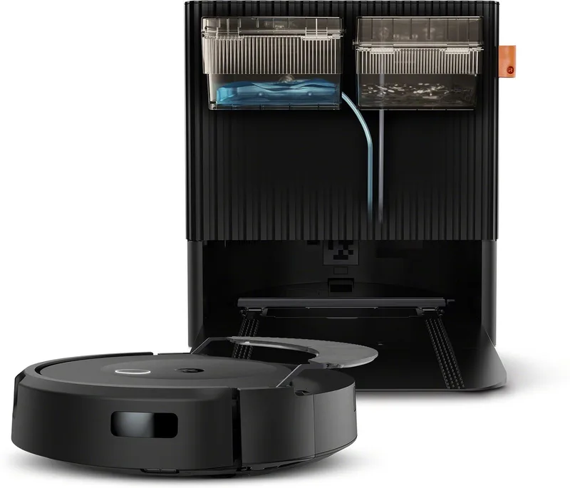 Combo 10 Max + AutoWash Dock - Robotstofzuiger en Dweilrobot - Zelfreinigend - Objectdetectie en vermijding - X0858 van iRobot in Zwart – productfoto