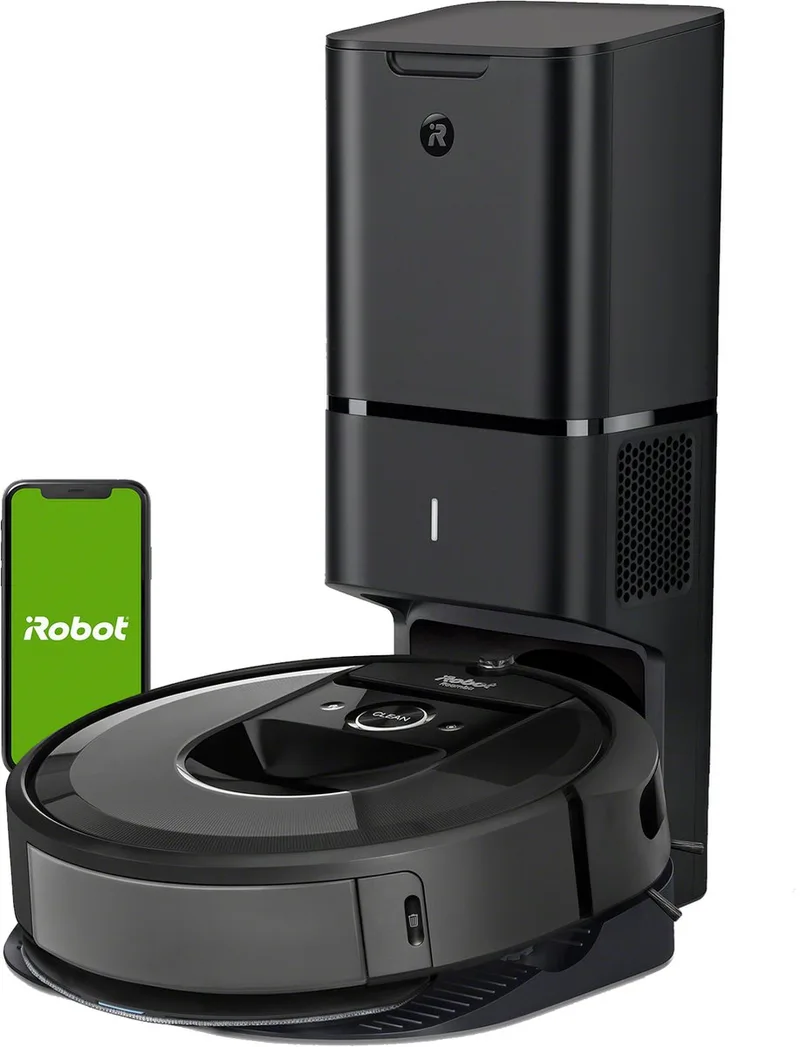 Combo® i8+ - Robotstofzuiger met Dweilfunctie - Zelfledigend - Ideaal voor Huisdieren - i8578 van iRobot in Donkergrijs – productfoto