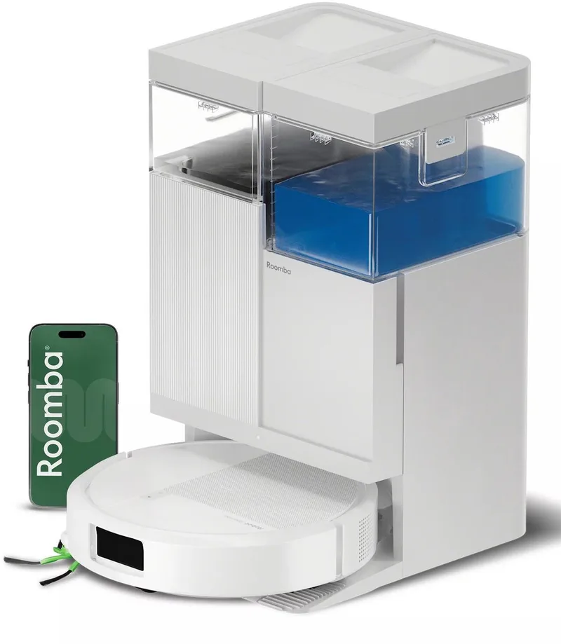 Plus 515 Combo Roboter + AutoWash Dock van iRobot in Wit – productfoto