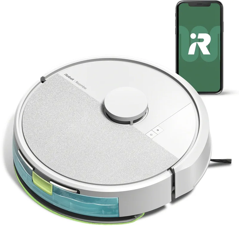 Roomba® 105 Combo - Robotstofzuiger met Dweilfunctie - (Y3112) von iRobot in Weiß – Produktfoto