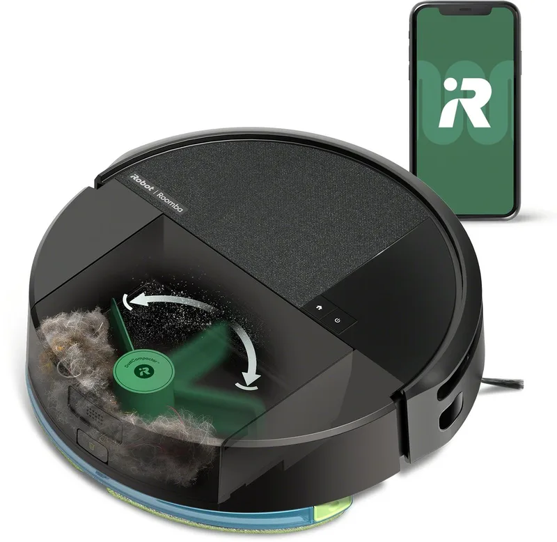Roomba® 205 DustCompactor Combo - Robotstofzuiger met Dweilfunctie - L1210 de iRobot en Noir – photo produit