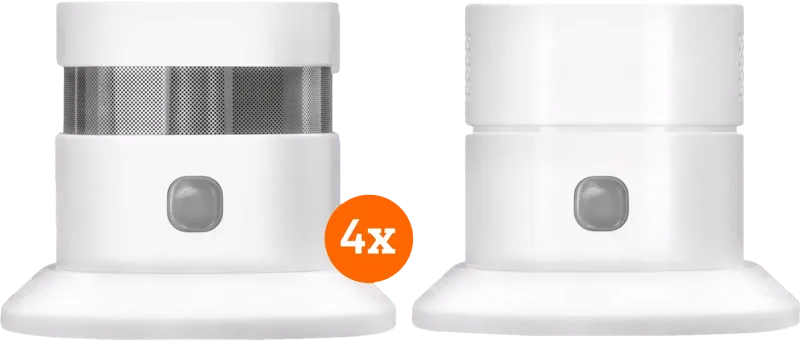 ZSDR-850 Rookmelder (3 jaar) 4-pack + Koolmonoxidemelder van KlikAanKlikUit – productfoto