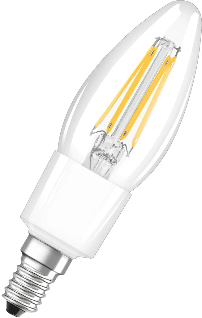 Bluetooth SMART+ Filament Classic LED Lampe dimmbar (ex 40W) 4W / 2700K Warmweiß E14 von LEDVANCE SMART+ – Produktfoto