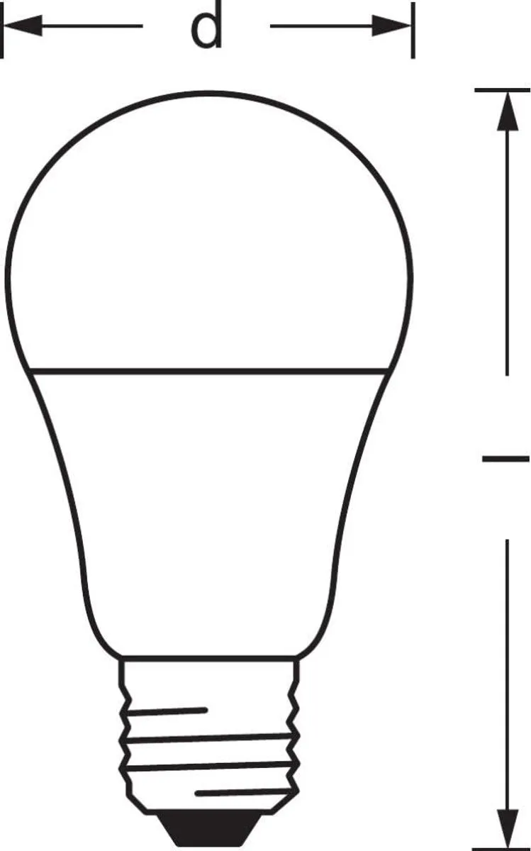 LED lamp - Lampvoet: E27 - Warm wit - 27-- K - 9 W - SMART+ Classic Dimmable van LEDVANCE SMART+ – productfoto