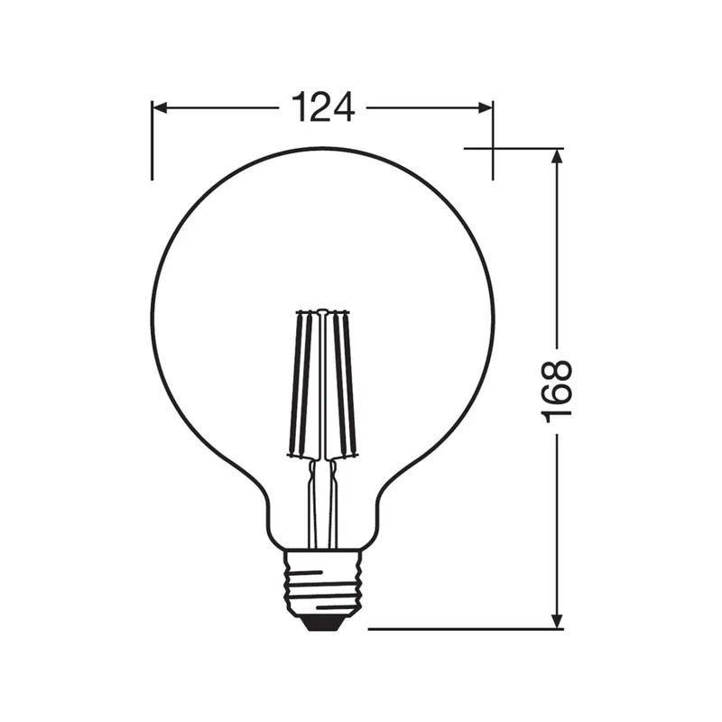 WiFi filament E27 6W 827 G125 de LEDVANCE SMART+ – photo produit 3 sur 3
