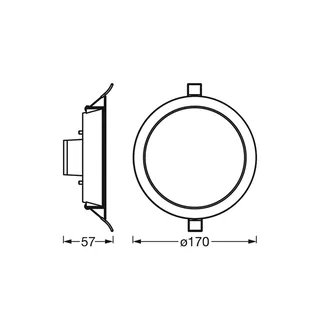 WiFi LED inbouwspot, 110° by LEDVANCE SMART+ in White – product photo 4 of 4