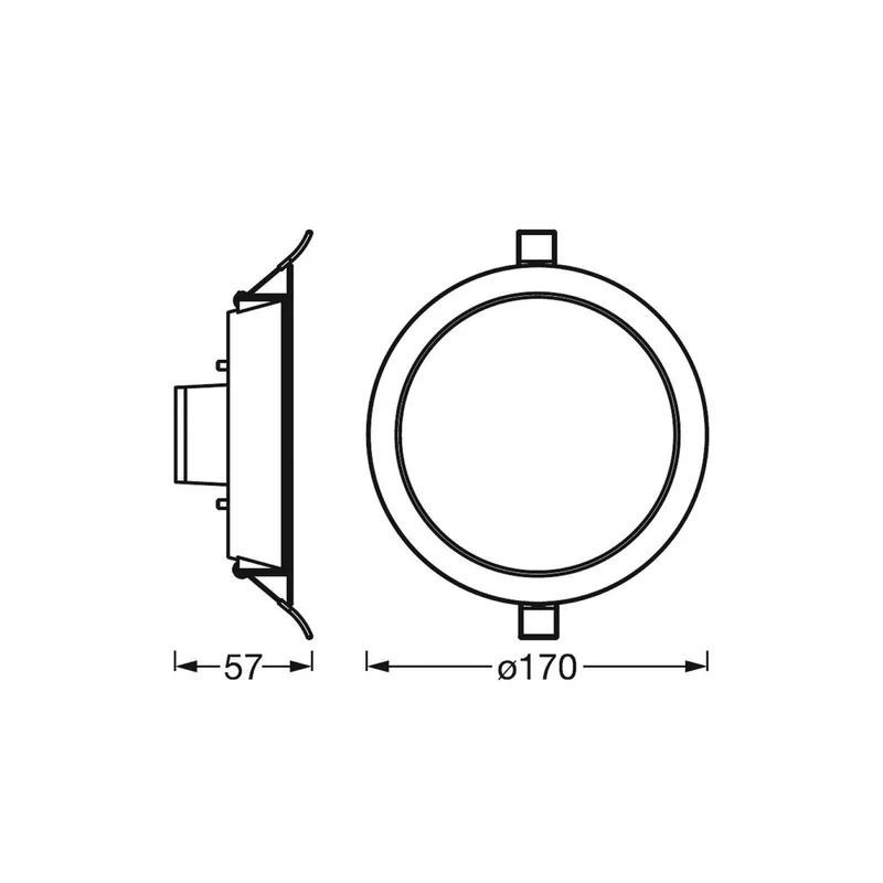 WiFi LED inbouwspot, 110° by LEDVANCE SMART+ in White – product photo 4 of 4