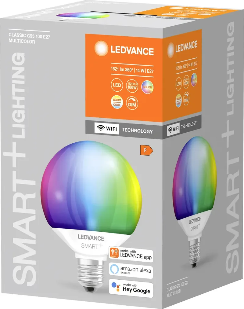 Wifi SMART+ Globe Lampe RGBW Multicolor G95 (ex 100W) 14W E27 by LEDVANCE SMART+ – product photo 2 of 2