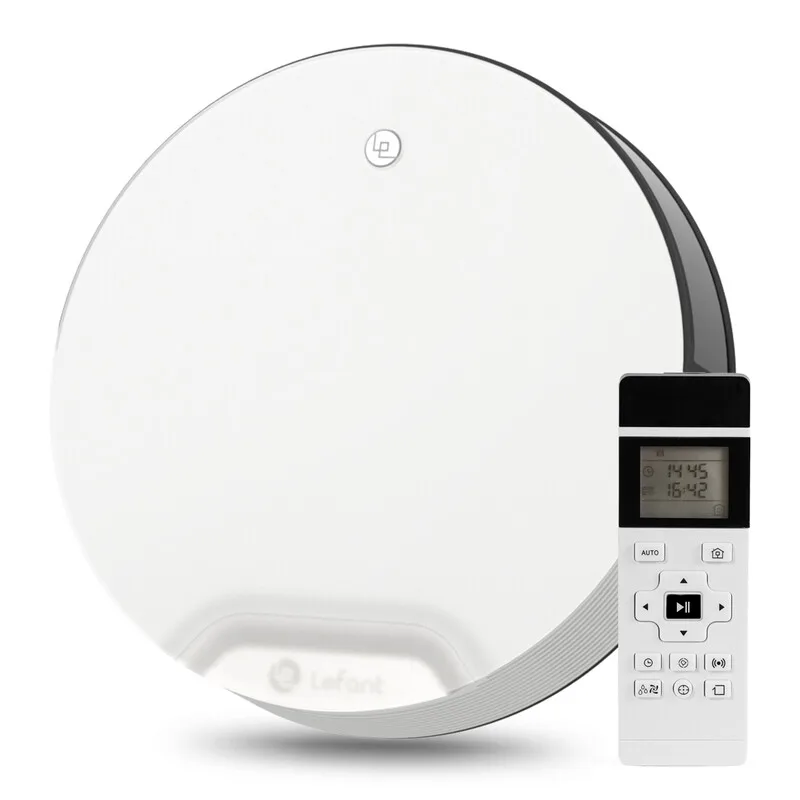 N1 witte Robotstofzuiger, 4500Pa Sterke Zuigkracht, 165 Minuten Autonomie, 4 Schoonmaakmodi, Ideaal voor Robotstofzuiger voor Dierenharen von Lefant – Produktfoto
