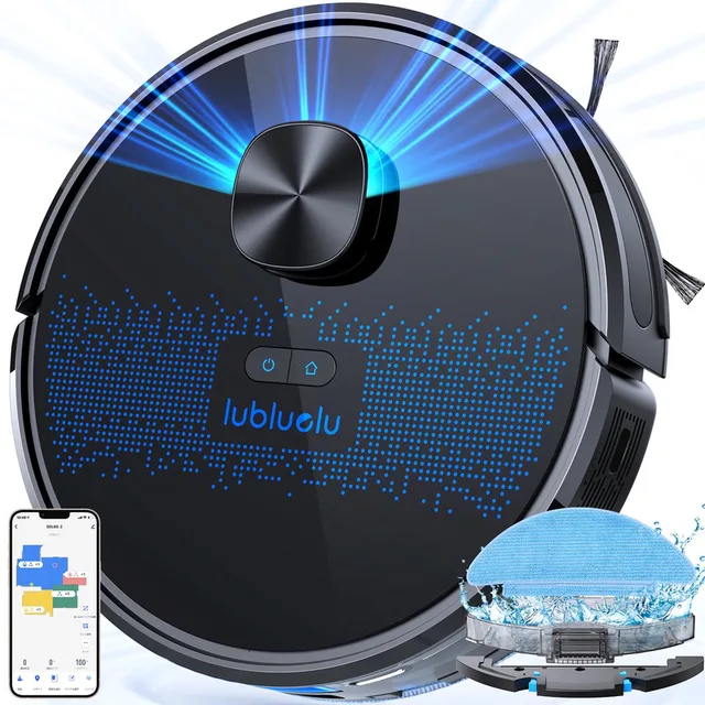 SL60D Robotstofzuiger met LDS9.0 LiDAR – 4000Pa Zuigkracht – 2-in-1 Stofzuiger & Dweil – App & Spraakbesturing