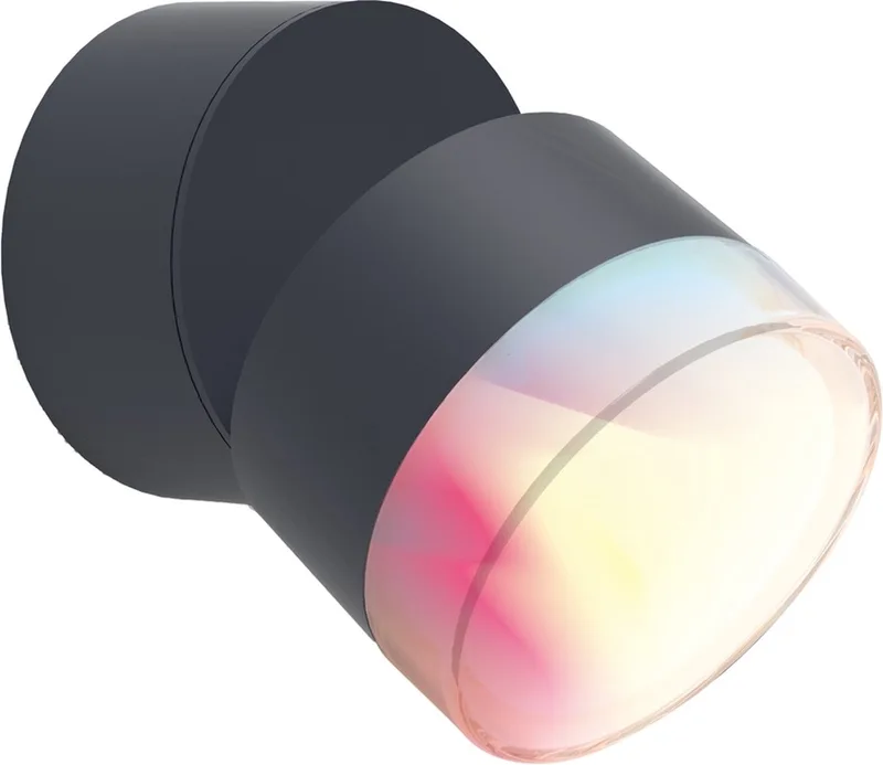 Connect DROPSI - LED Wandlamp - Smart verlichting in alle kleuren en wittinten van Lutec in Zwart – productfoto