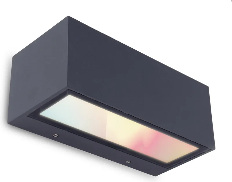 Connect Gemini Wandlamp - LED - Smart - RGBW by Lutec in Dark grey – product photo